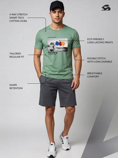 Regular Fit Motivational Quote T-Shirt