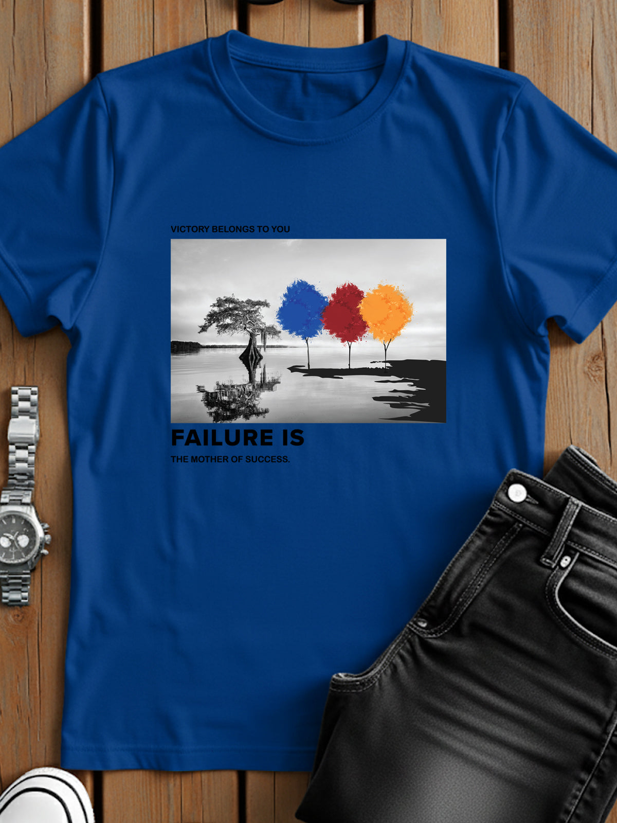 Regular Fit Motivational Quote T-Shirt