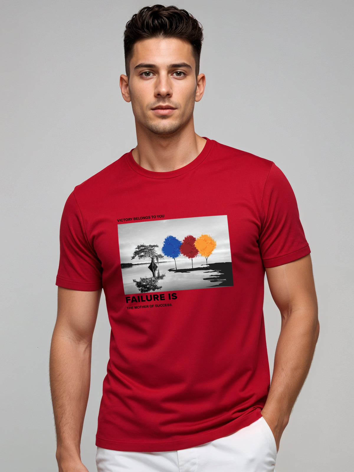 Regular Fit Motivational Quote T-Shirt