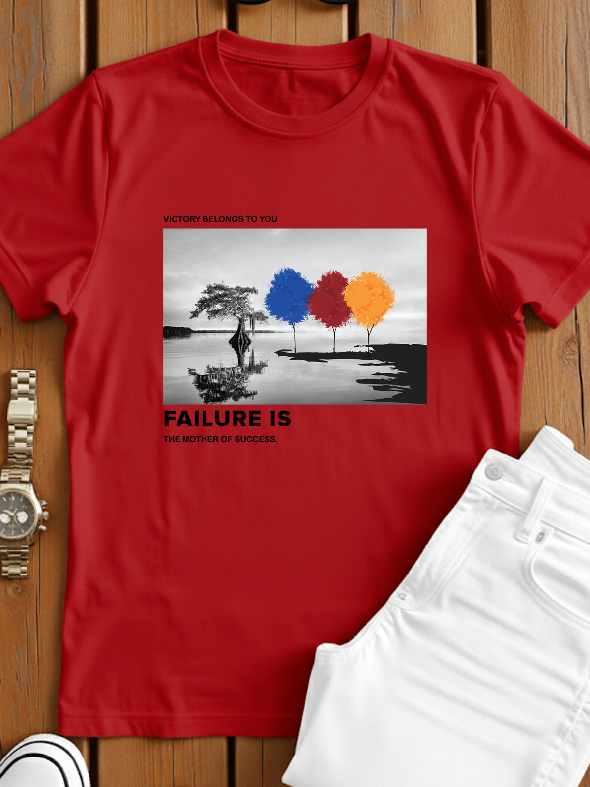 Regular Fit Motivational Quote T-Shirt