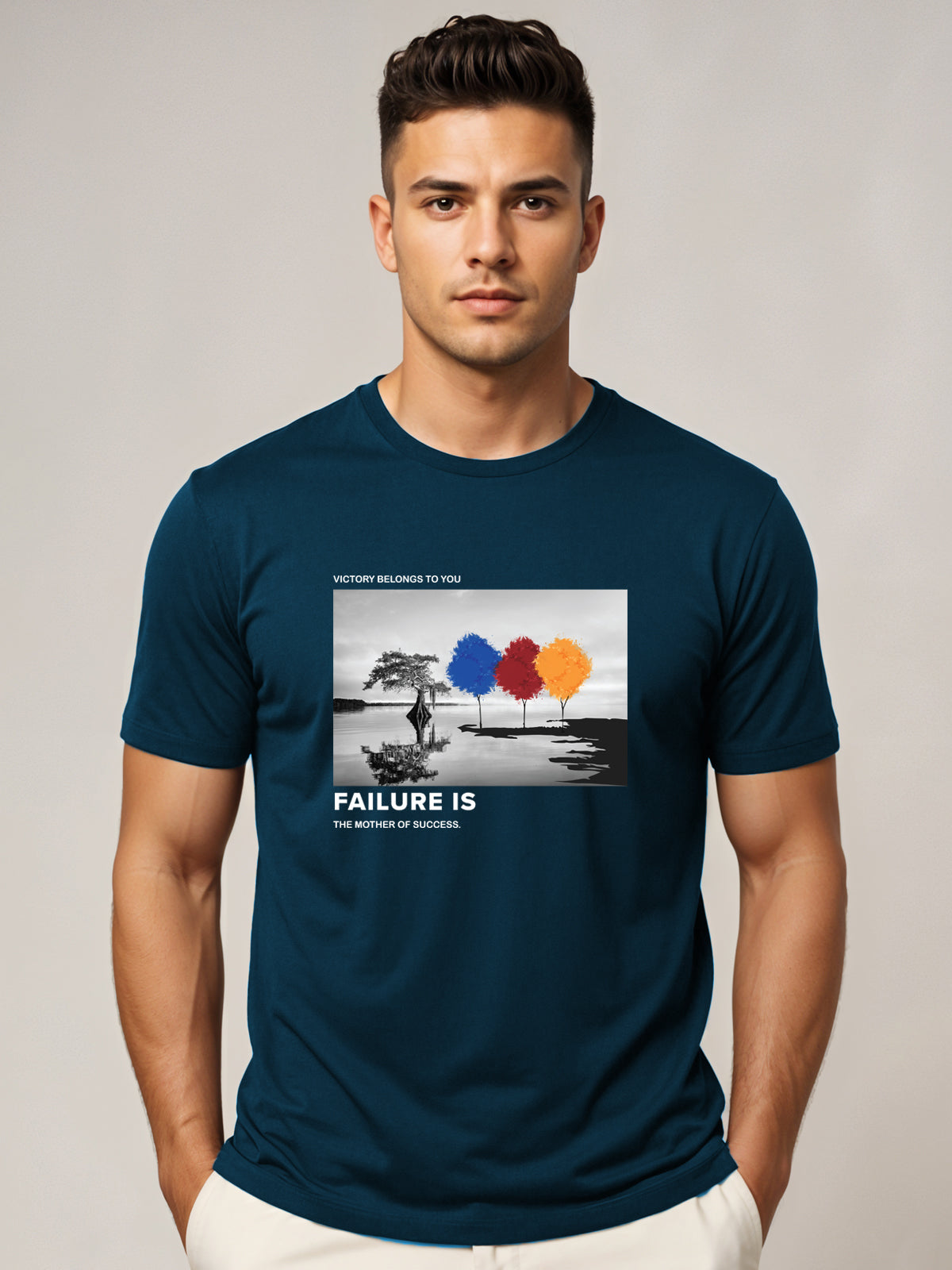 Regular Fit Motivational Quote T-Shirt