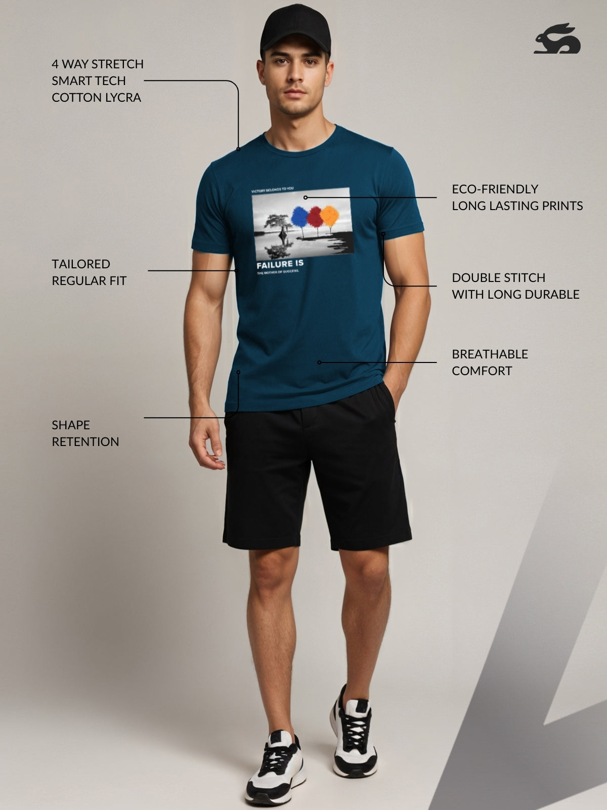 Regular Fit Motivational Quote T-Shirt