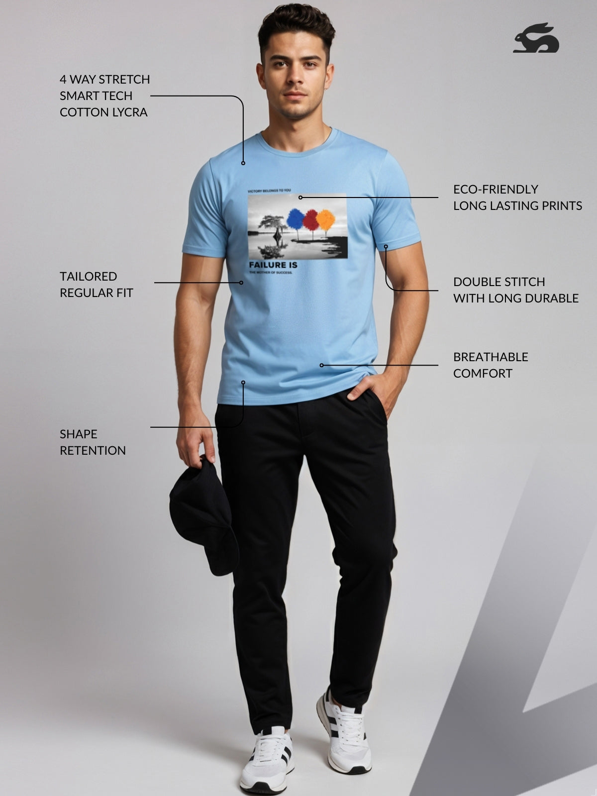 Regular Fit Motivational Quote T-Shirt