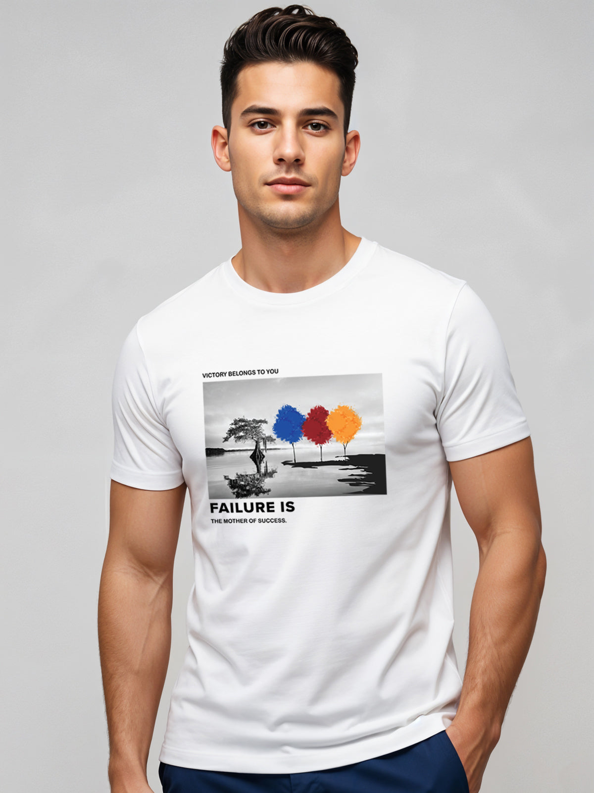 Regular Fit Motivational Quote T-Shirt