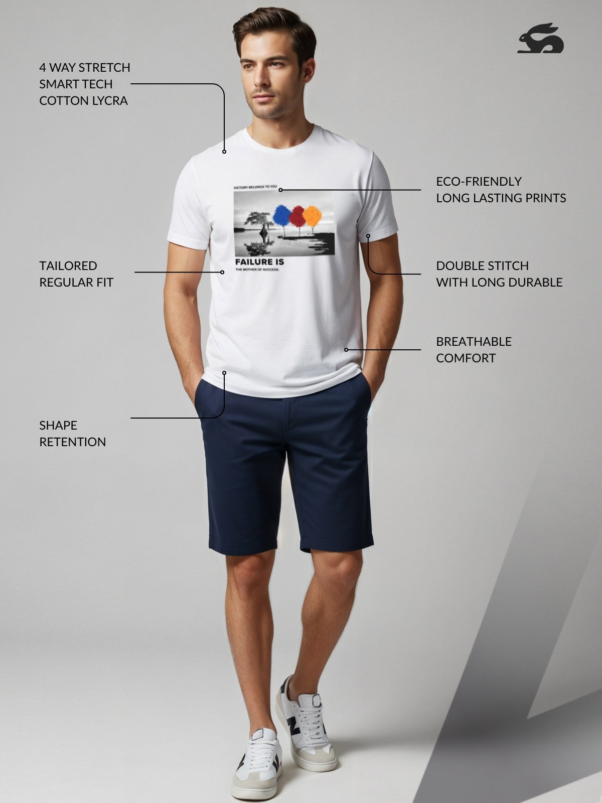 Regular Fit Motivational Quote T-Shirt