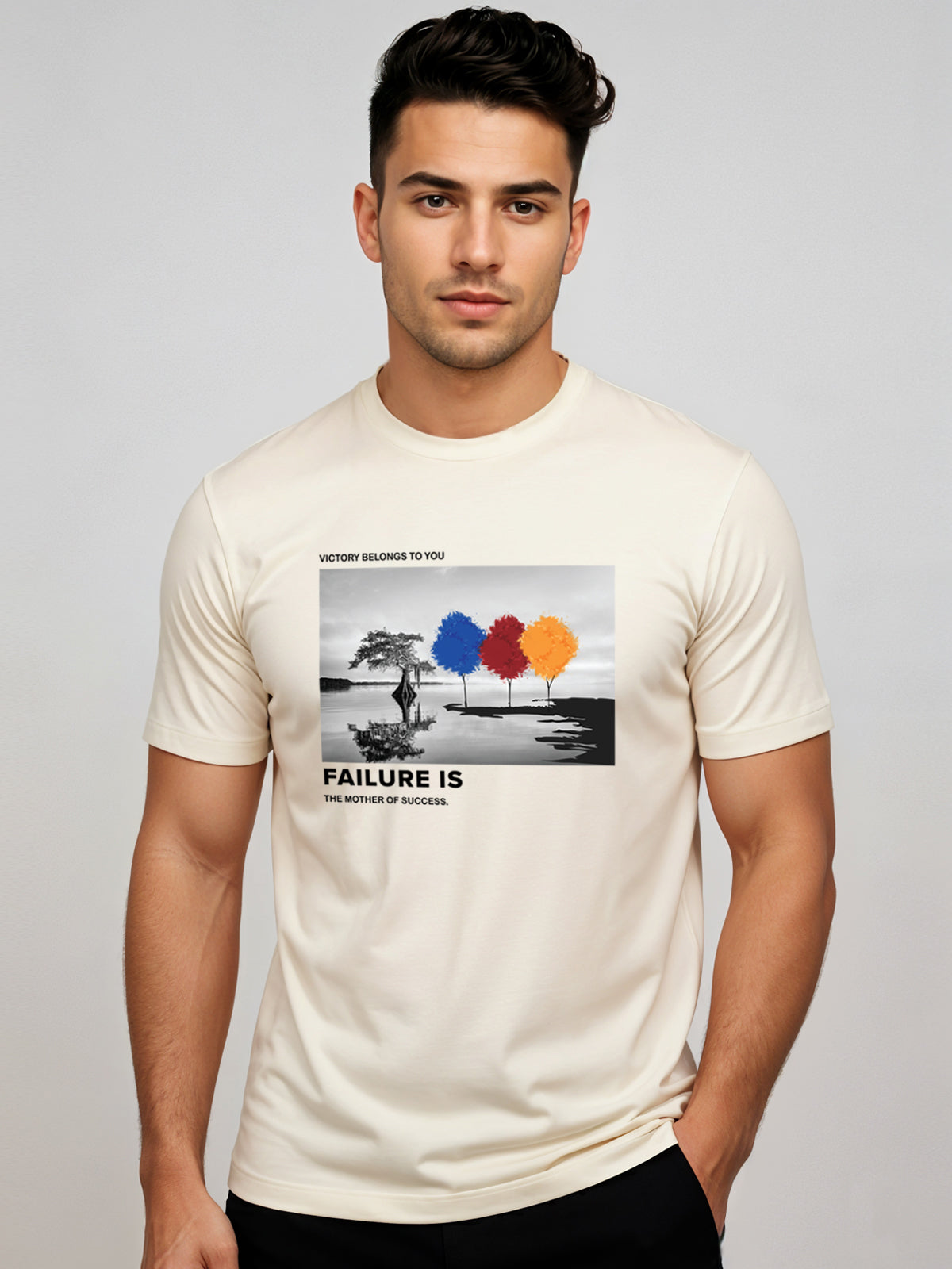 Regular Fit Motivational Quote T-Shirt