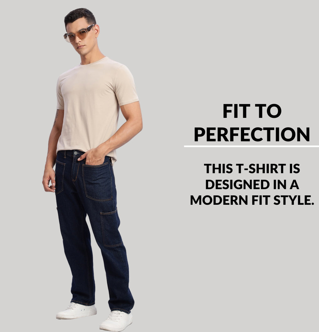 Solid Cotton 4 way T-Shirts