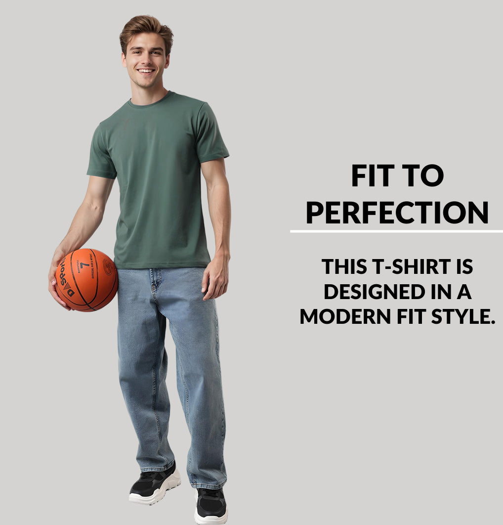 Solid Cotton 4 way T-Shirts