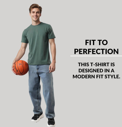 Solid Cotton 4 way T-Shirts