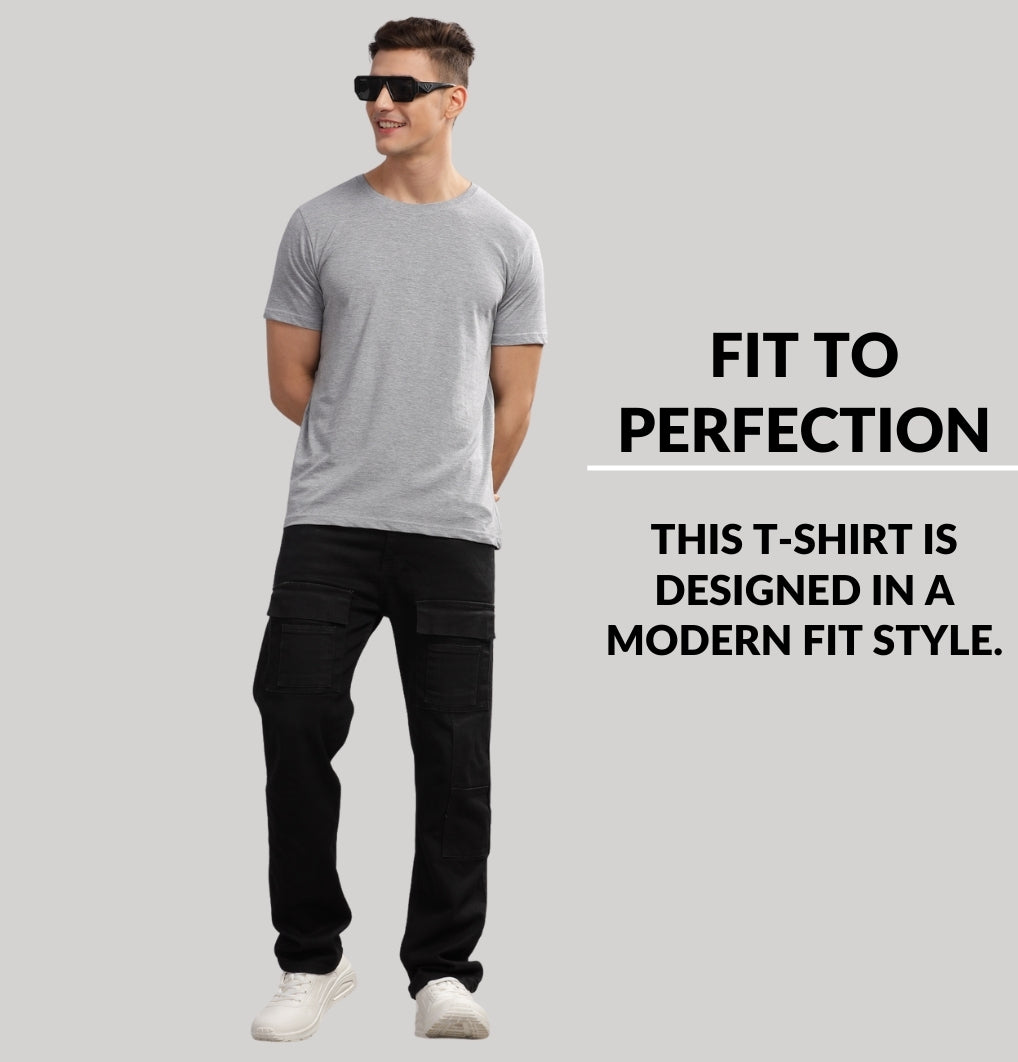 Solid Cotton 4 way T-Shirts