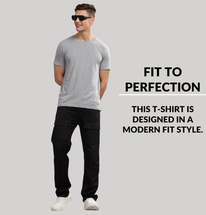 Solid Cotton 4 way T-Shirts