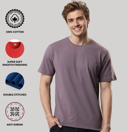 Solid Cotton 4 way T-Shirts