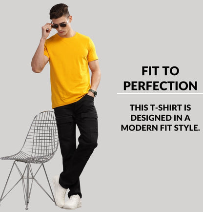 Solid Cotton 4 way T-Shirts