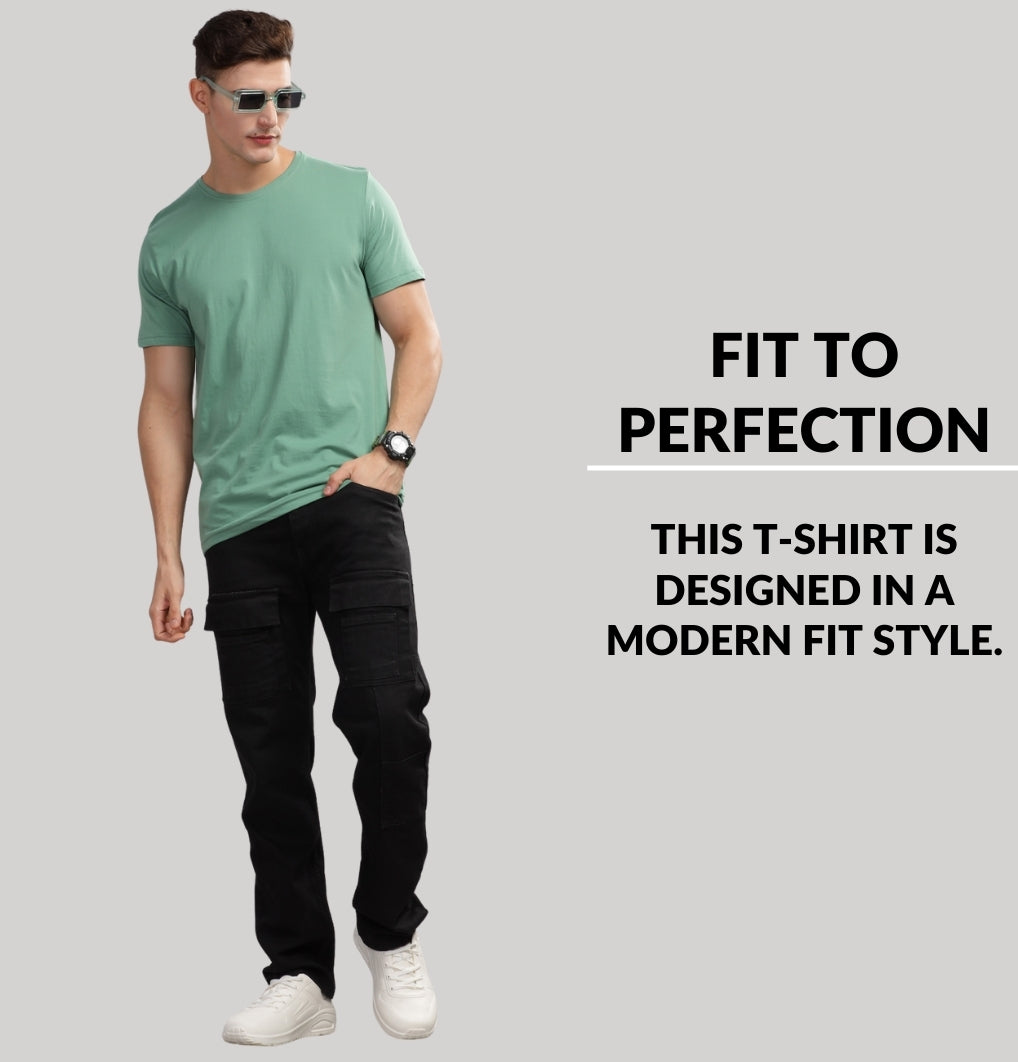 Solid Cotton 4 way T-Shirts