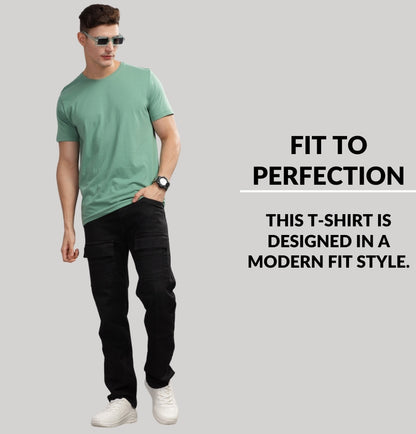 Solid Cotton 4 way T-Shirts