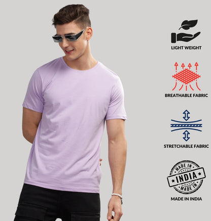 Solid Cotton 4 way T-Shirts