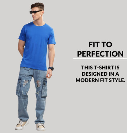 Solid Cotton 4 way T-Shirts