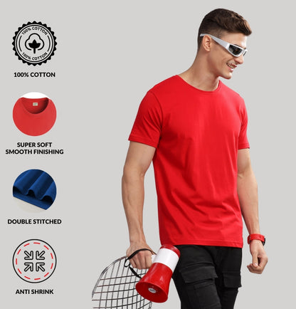 Solid Cotton 4 way T-Shirts