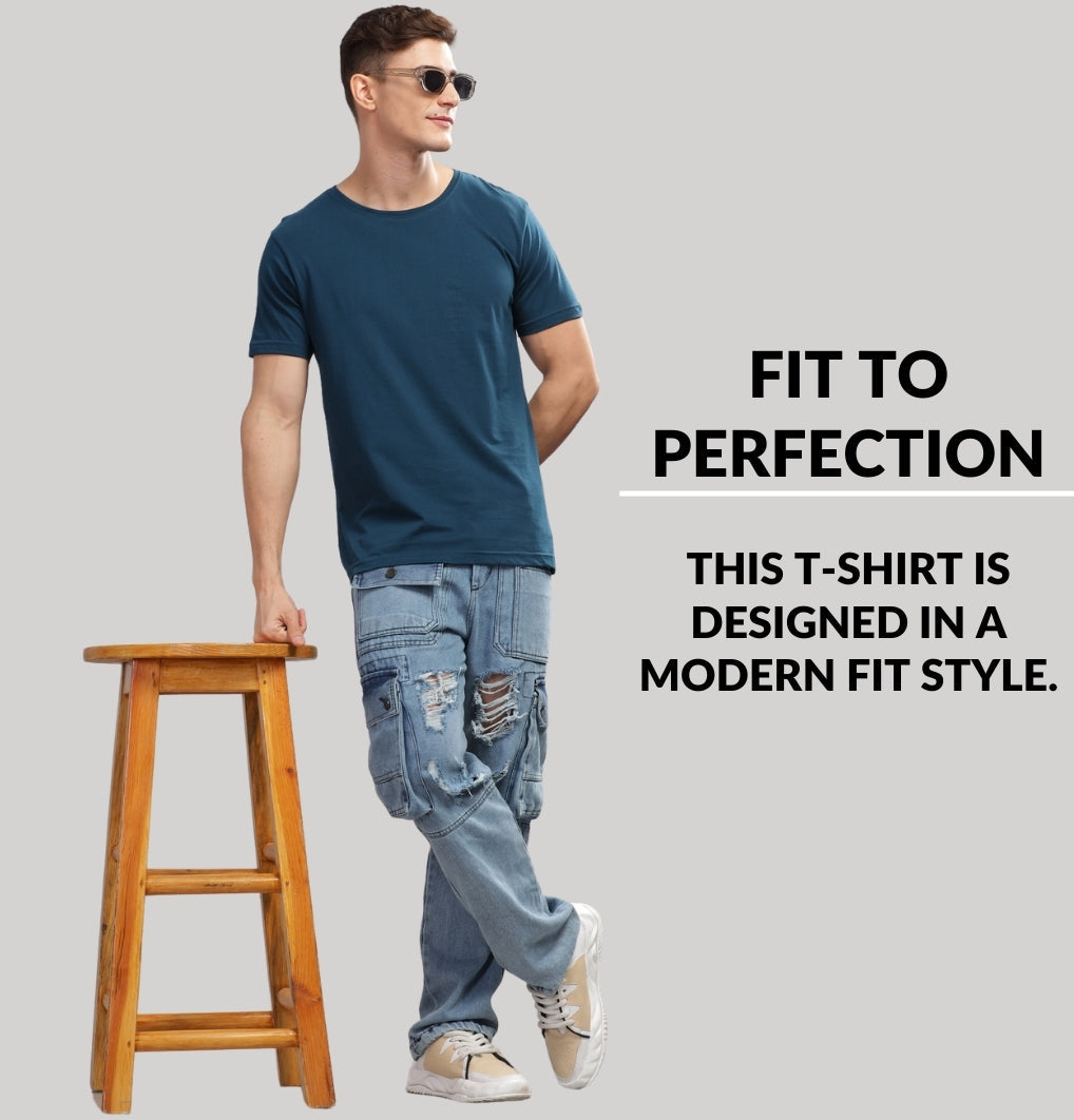 Solid Cotton 4 way T-Shirts