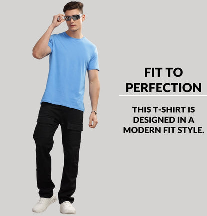 Solid Cotton 4 way T-Shirts