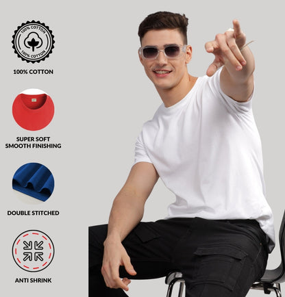 Solid Cotton 4 way T-Shirts