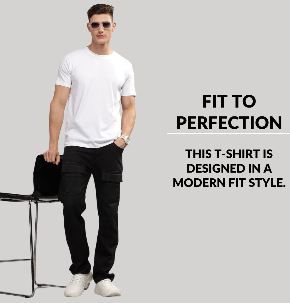 Solid Cotton 4 way T-Shirts