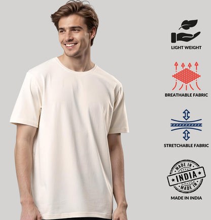Solid Cotton 4 way T-Shirts