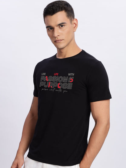 Lycra Cotton Regular Fit T-Shirt