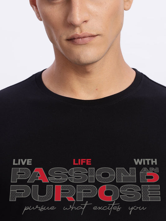 Lycra Cotton Regular Fit T-Shirt