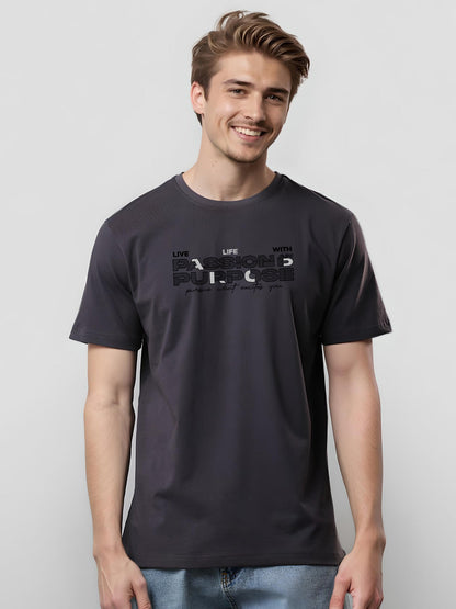 Lycra Cotton Regular Fit T-Shirt