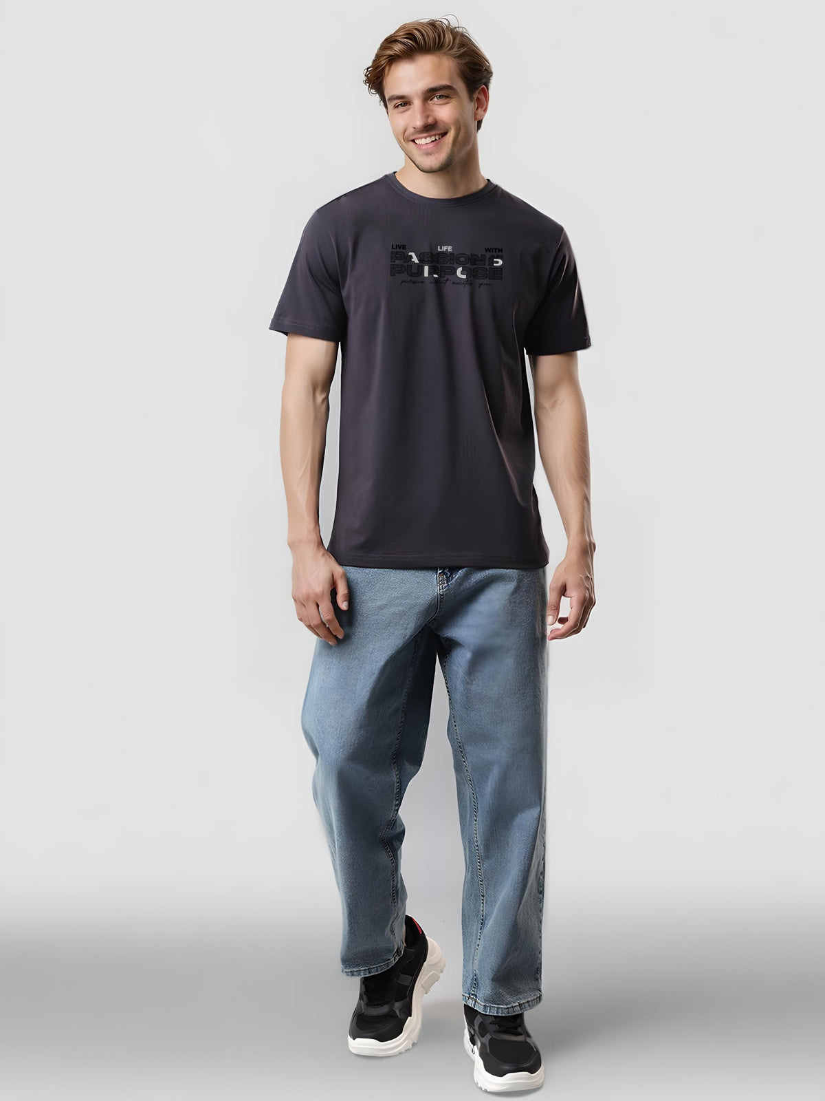 Lycra Cotton Regular Fit T-Shirt