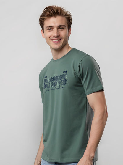 Lycra Cotton Regular Fit T-Shirt