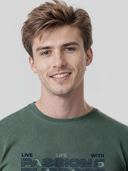 Lycra Cotton Regular Fit T-Shirt