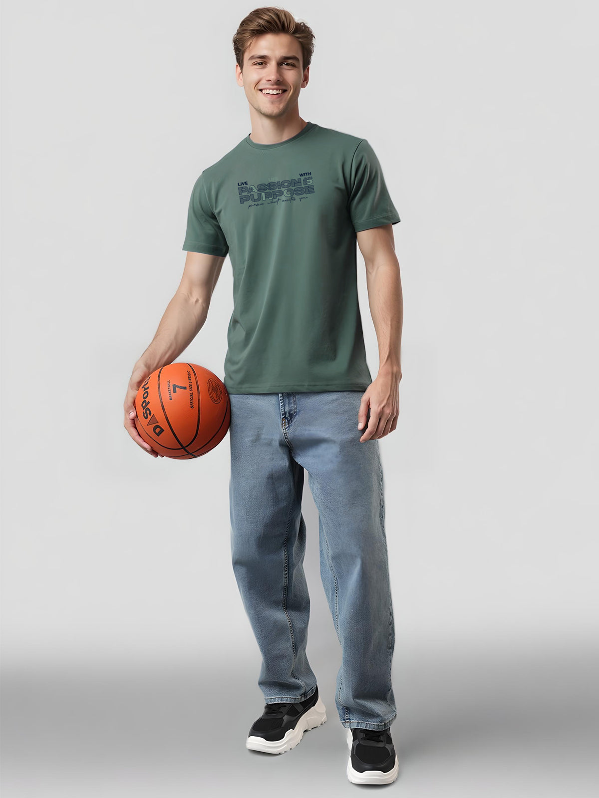 Lycra Cotton Regular Fit T-Shirt