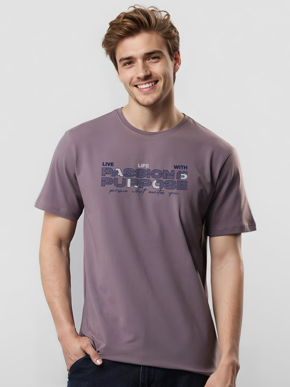 Lycra Cotton Regular Fit T-Shirt