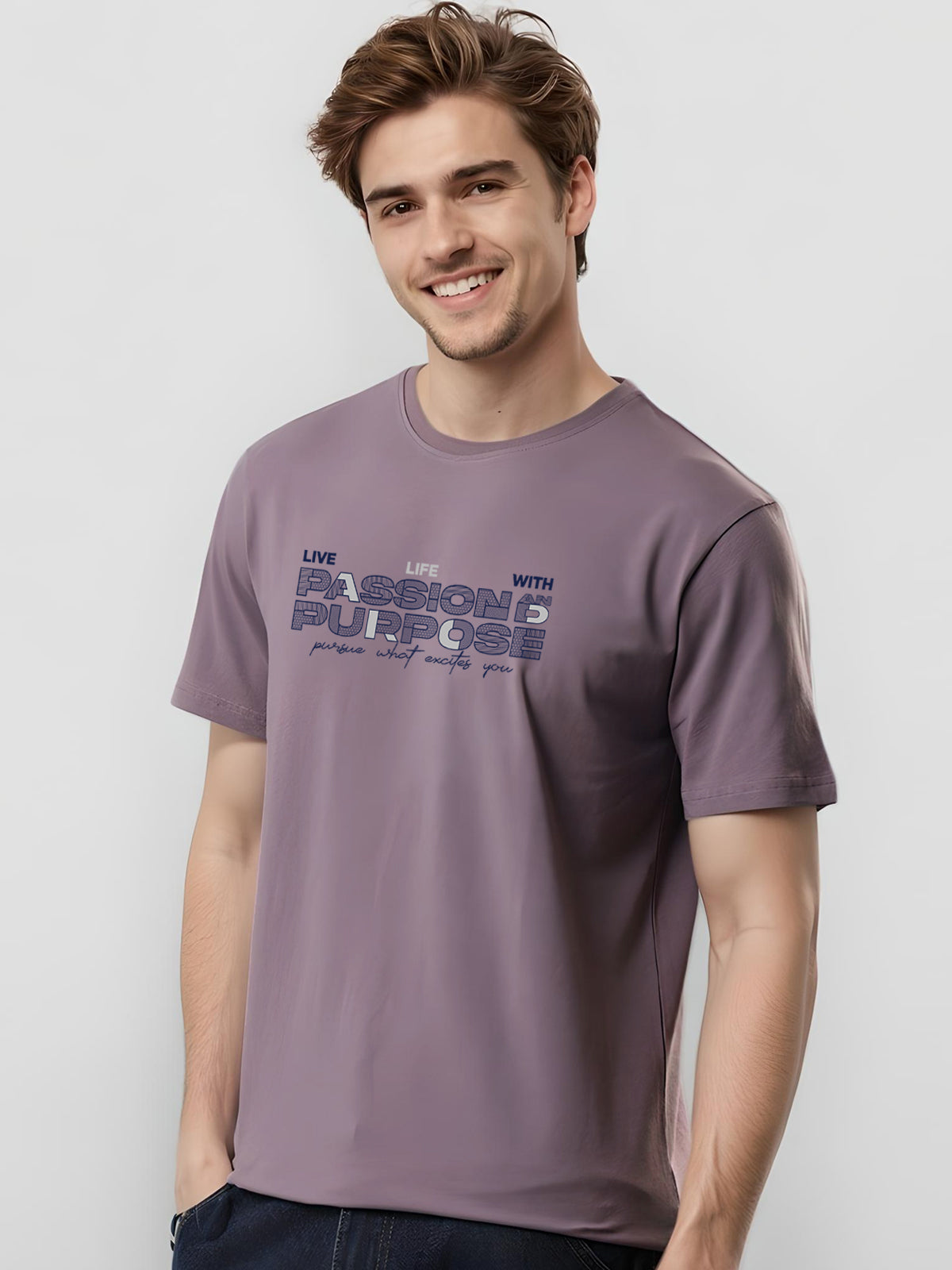 Lycra Cotton Regular Fit T-Shirt