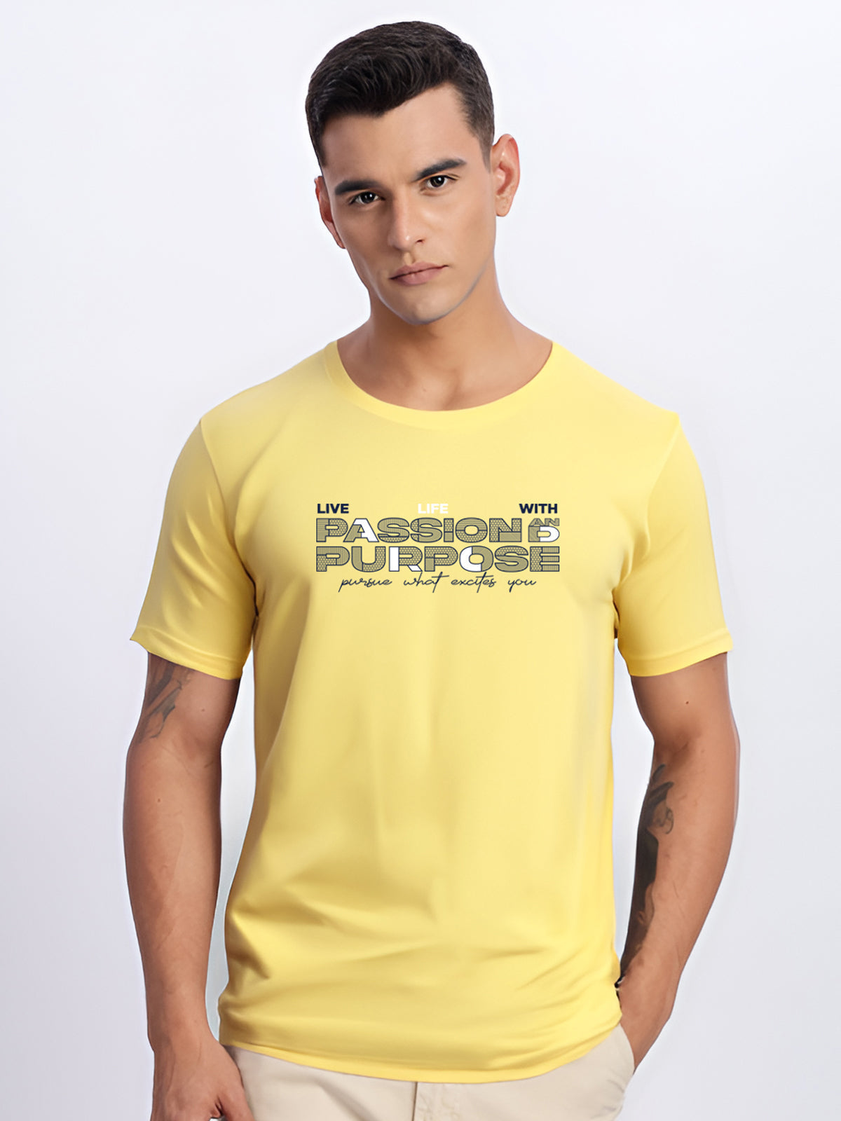 Lycra Cotton Regular Fit T-Shirt