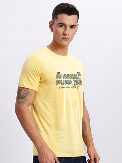Lycra Cotton Regular Fit T-Shirt