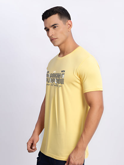 Lycra Cotton Regular Fit T-Shirt