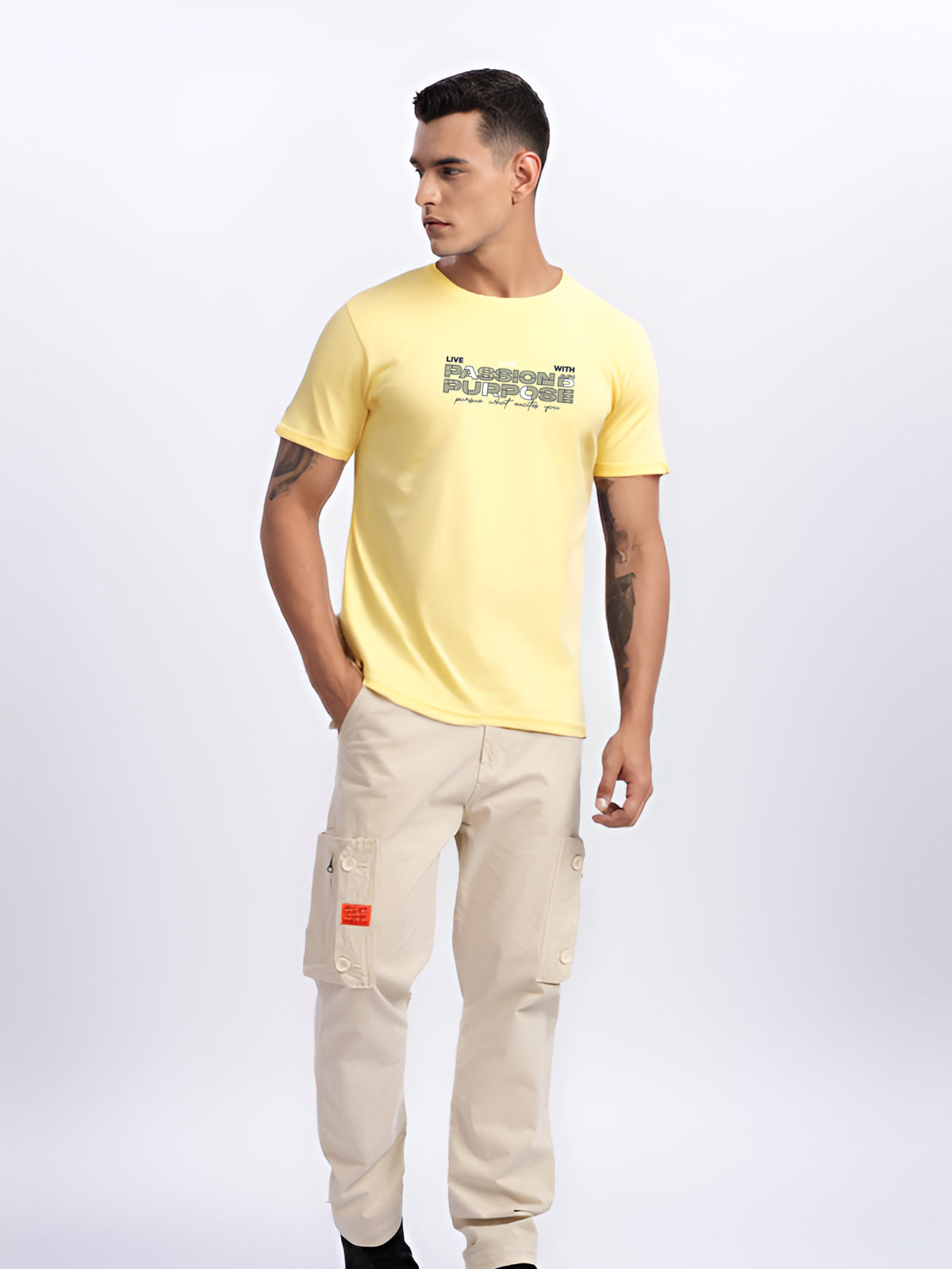 Lycra Cotton Regular Fit T-Shirt