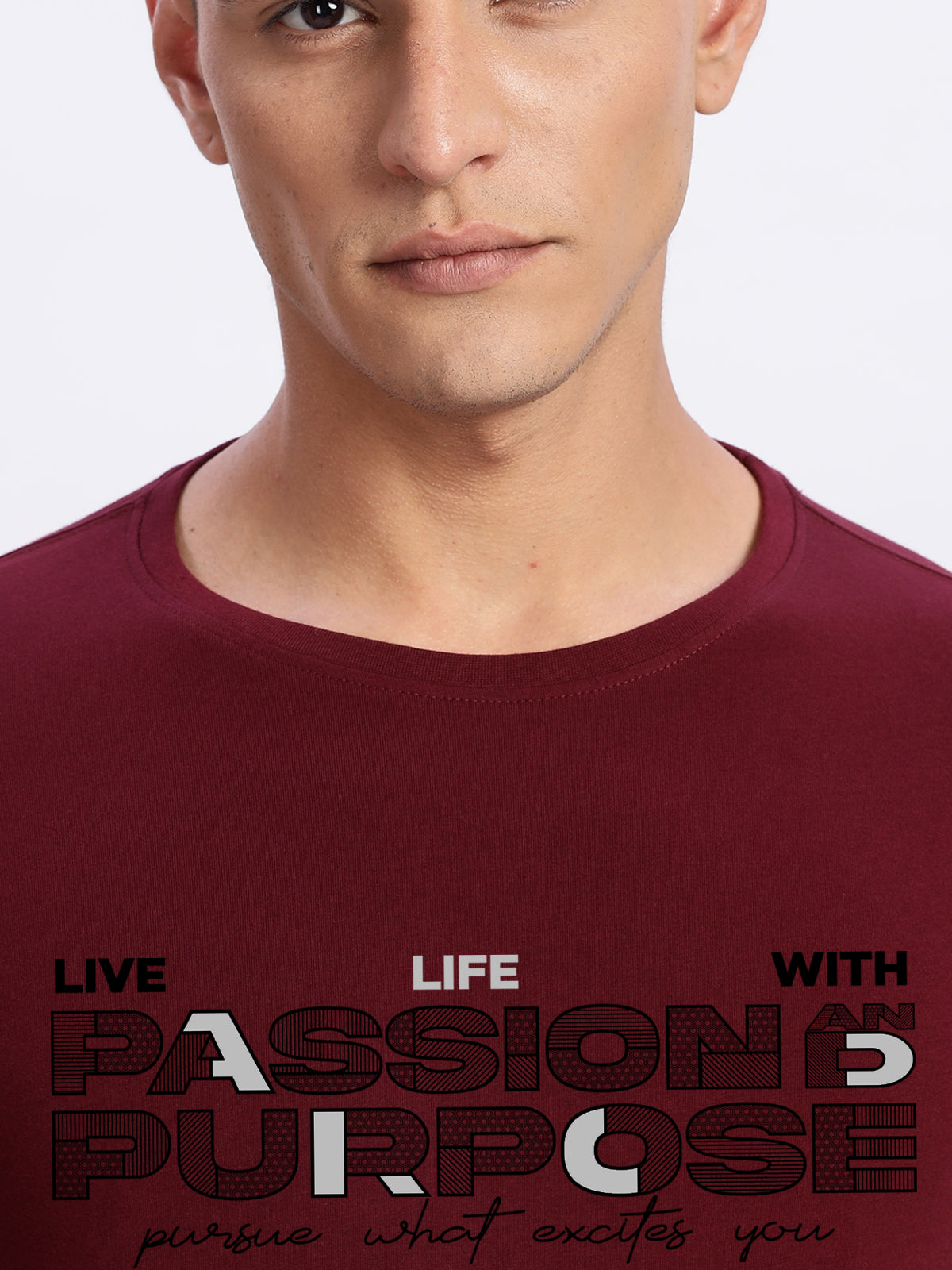 Lycra Cotton Regular Fit T-Shirt