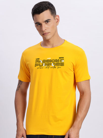 Lycra Cotton Regular Fit T-Shirt