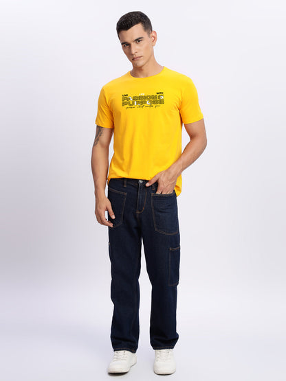 Lycra Cotton Regular Fit T-Shirt