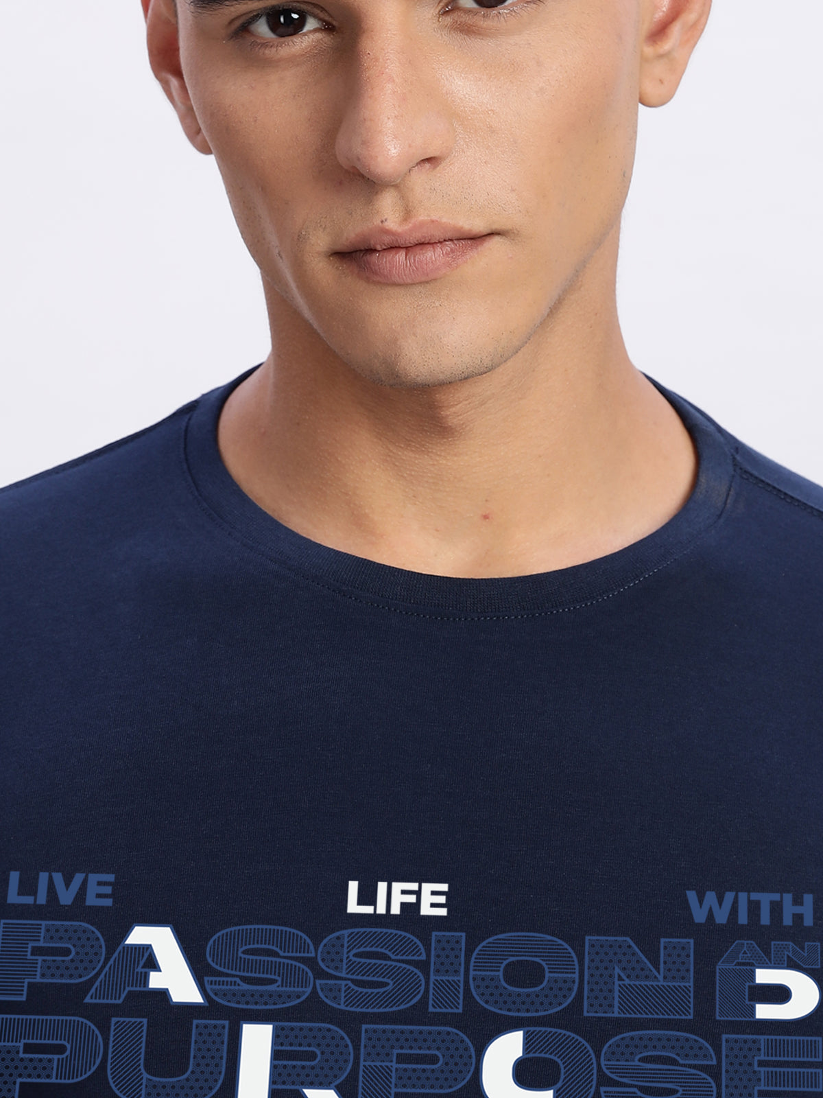 Lycra Cotton Regular Fit T-Shirt