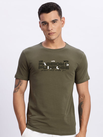 Lycra Cotton Regular Fit T-Shirt