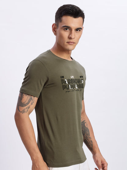 Lycra Cotton Regular Fit T-Shirt