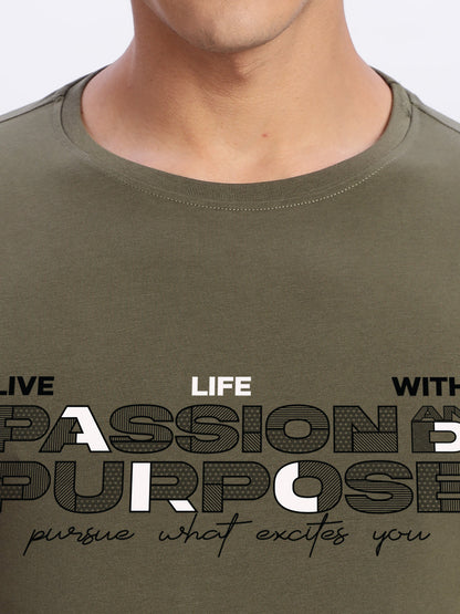 Lycra Cotton Regular Fit T-Shirt