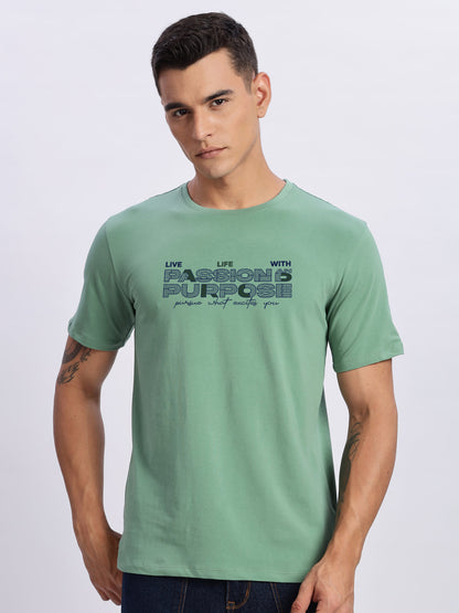 Lycra Cotton Regular Fit T-Shirt