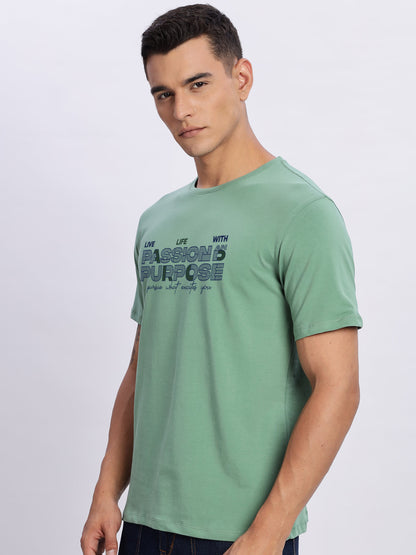 Lycra Cotton Regular Fit T-Shirt