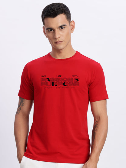 Lycra Cotton Regular Fit T-Shirt